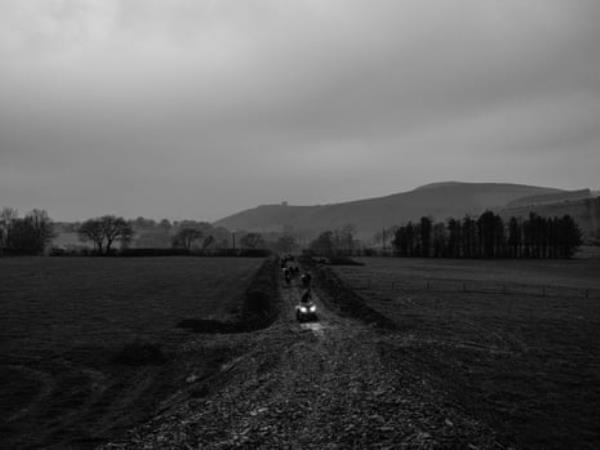 The hills of Rhiwgriafol farm.