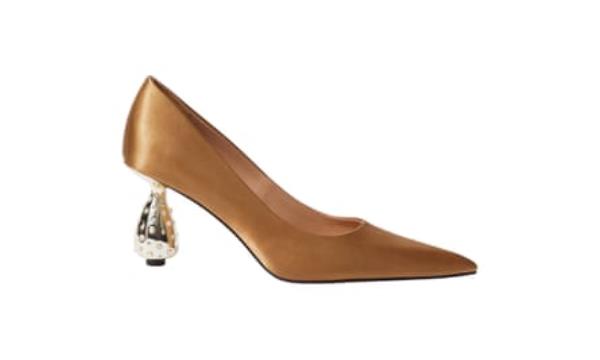 M&S Collection Patent Corsage Stiletto Heel Court Shoe